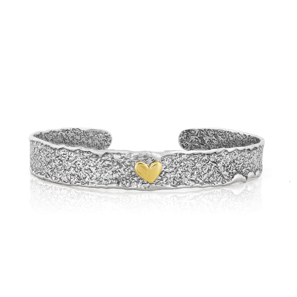 Heart Cuff Bracelet Sterling Silver - Danny Newfeld Collection