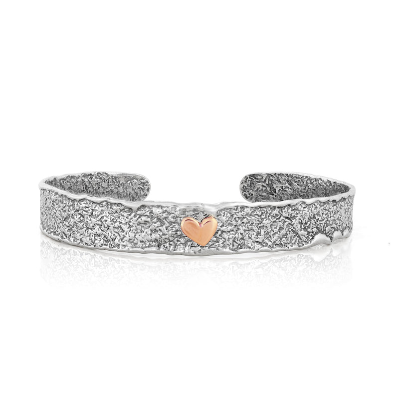 Heart Cuff Bracelet Sterling Silver - Danny Newfeld Collection