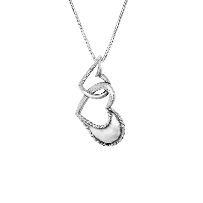 Heart-to-Heart Necklace Sterling Silver - Danny Newfeld Collection