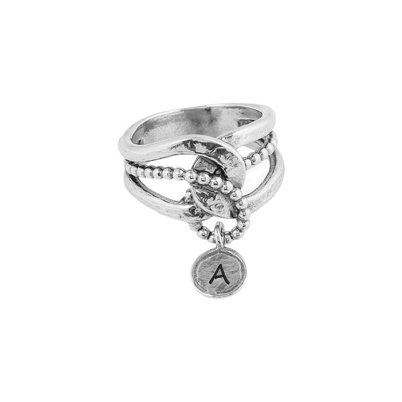 Personalized Dangling Charm Ring