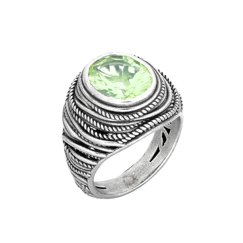 Oval Gemstone Ring