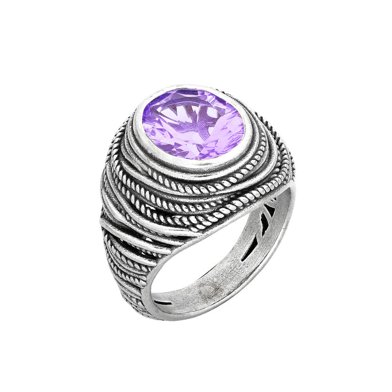 Oval Gemstone Ring