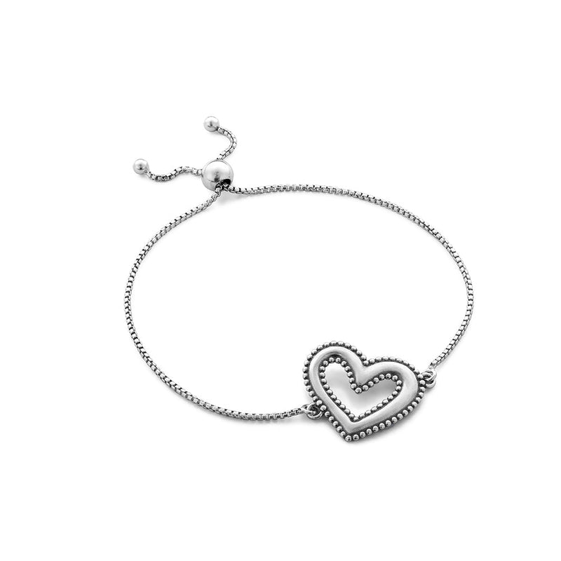 Heart Bracelet Sterling Silver - Danny Newfeld Collection