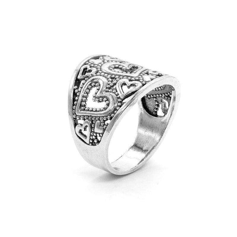 Multi Open Hearts Ring
