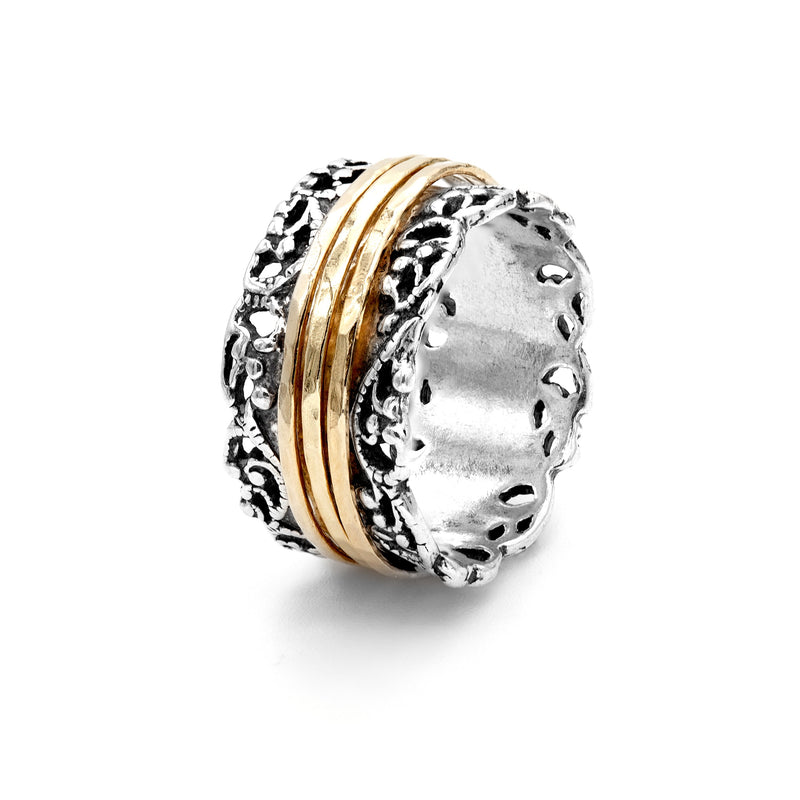 Lace Spinner Ring
