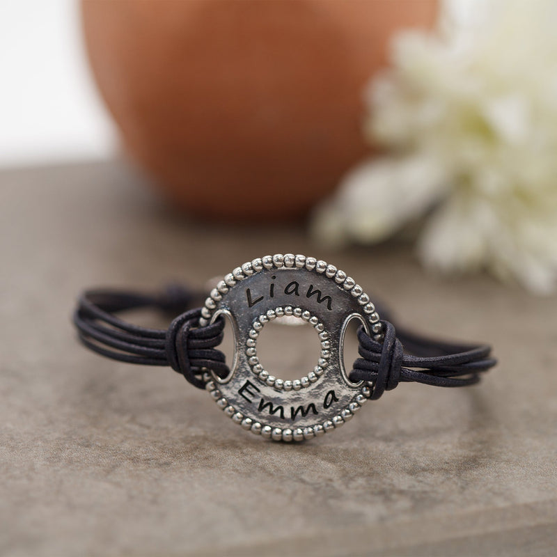 Engravable Cord Bracelet Sterling Silver - Danny Newfeld Collection