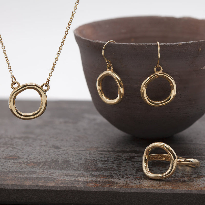 14K Gold Karma Earrings - Danny Newfeld Collection