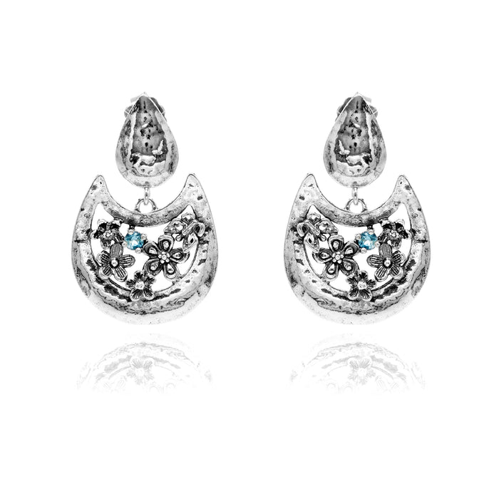 Danny Newfeld Jewelry Gemstone Flower Earrings