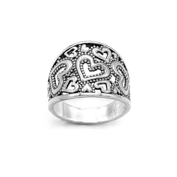 Multi Open Hearts Ring