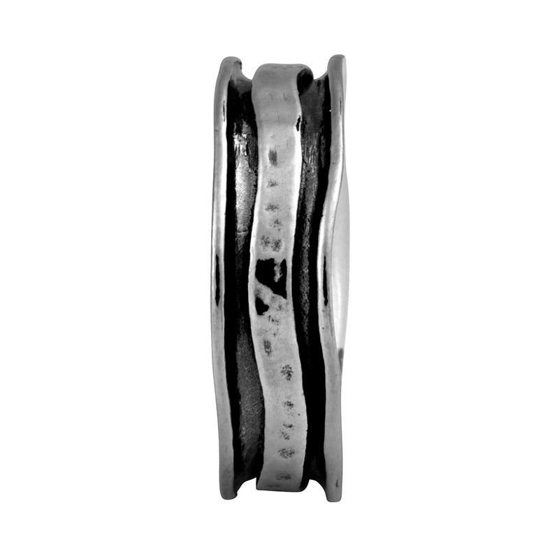 Hammered Men's Band Ring