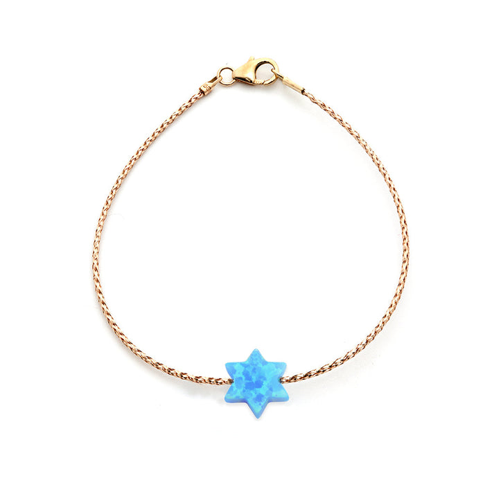 Danny Newfeld Jewelry 14K Gold Star of David Bracelet