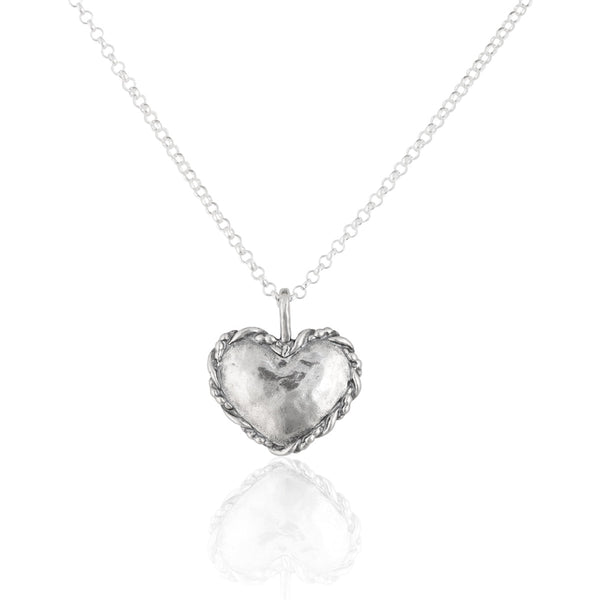 Heart Necklace Sterling Silver - Danny Newfeld Collection