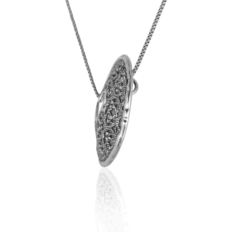 Open Heart Pendant Necklace Sterling Silver - Danny Newfeld Collection