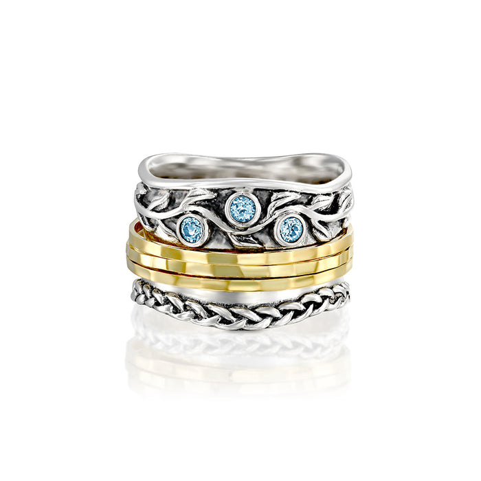 Danny Newfeld Jewelry gemstone spinner ring