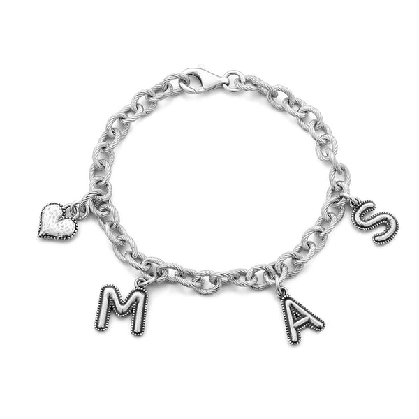 Personalized Alphabet Bracelet Sterling Silver - Danny Newfeld Collection