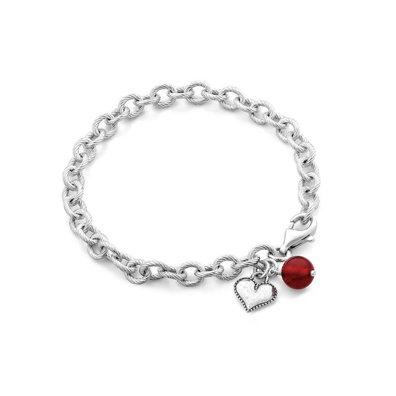 Gemstone Charm Bracelet Sterling Silver - Danny Newfeld Collection