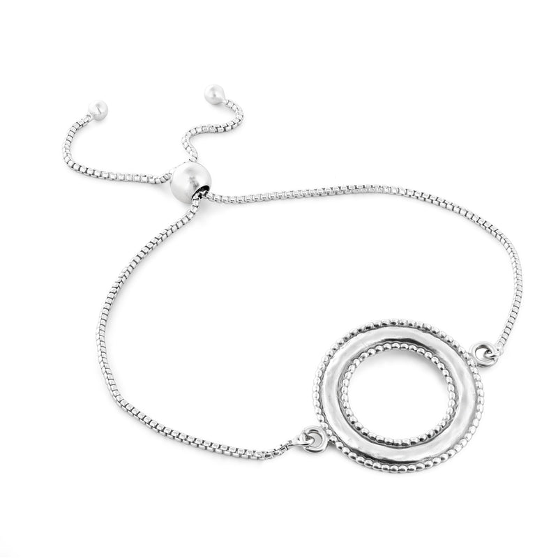 Open Circle Friendship Bracelet - One Size Sterling Silver - Danny Newfeld Collection