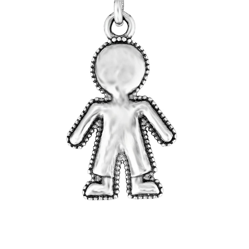 Personalized Stretch Charm Bracelet with Child and Birthstone Charms - Danny Newfeld Collection