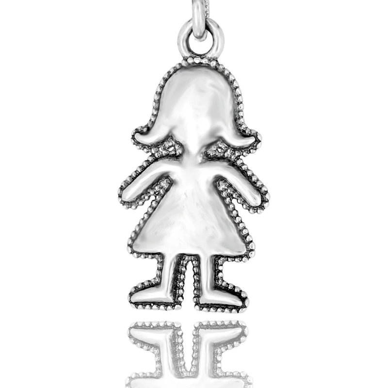 Personalized Stretch Charm Bracelet with Child and Birthstone Charms - Danny Newfeld Collection