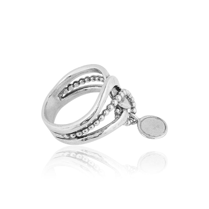 Personalized Dangling Charm Ring