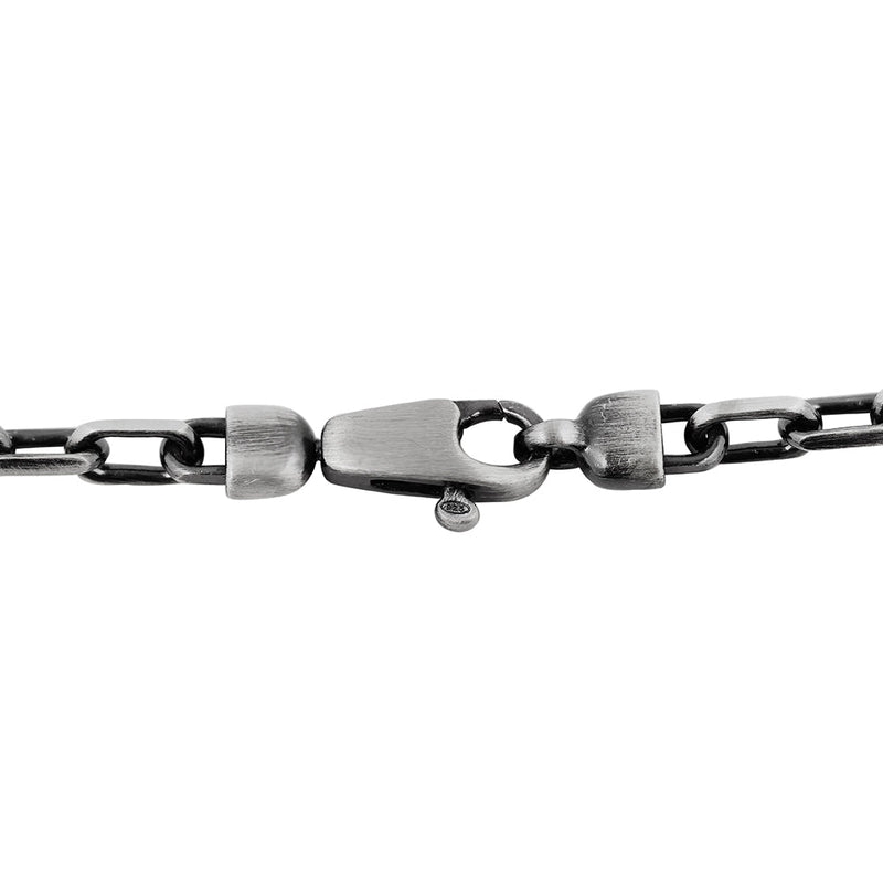 Men's Sterling Silver Gun Metal Bracelet - dannynewfeld