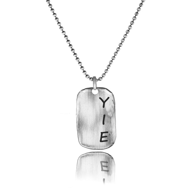 Men's Pendants Sterling Silver Dog Tag Engravable Necklace - dannynewfeld