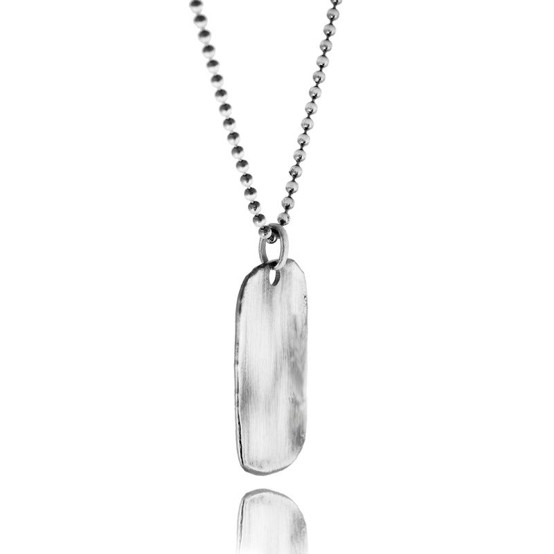Men's Pendants Sterling Silver Dog Tag Engravable Necklace - dannynewfeld