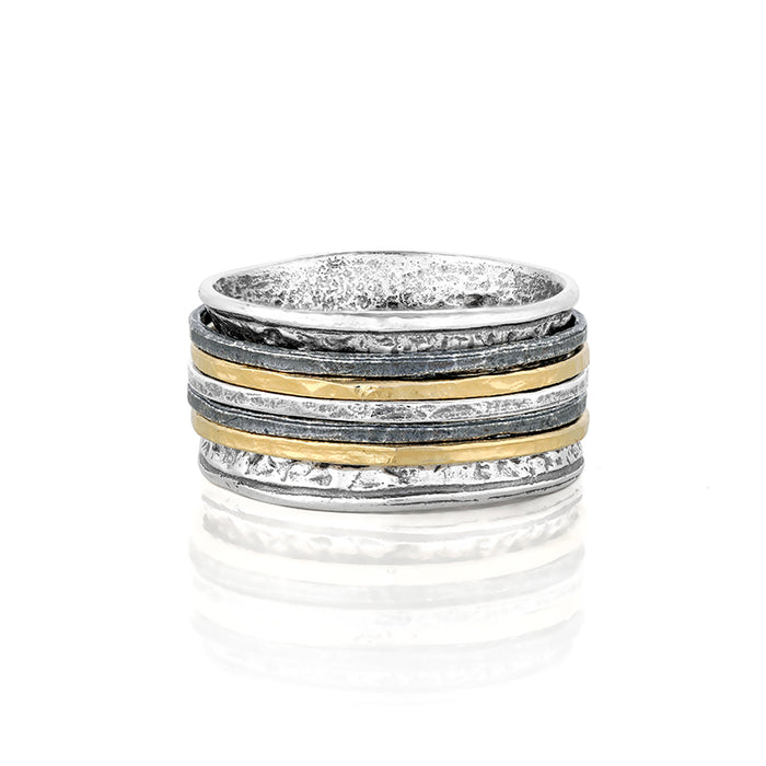 Danny Newfeld Jewelry sterling silver spinner ring