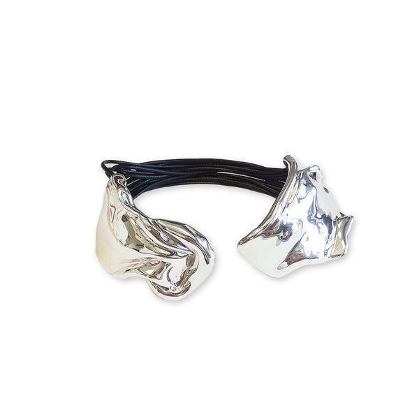 Magnetic Bow Bracelet with Cords