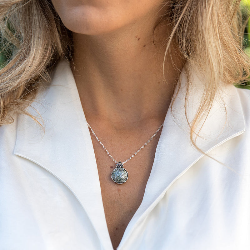 Roman Glass Pendant Necklace