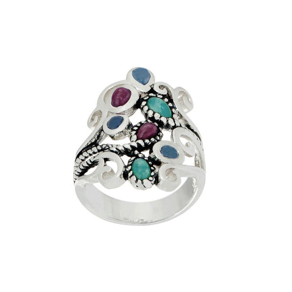 Multi Gemstone Ring