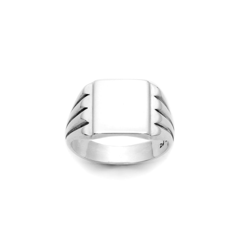 Men's Silver Signet Ring