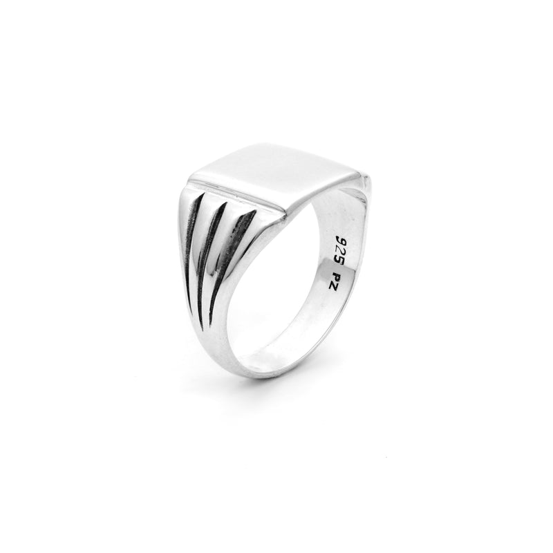 Men's Silver Signet Ring