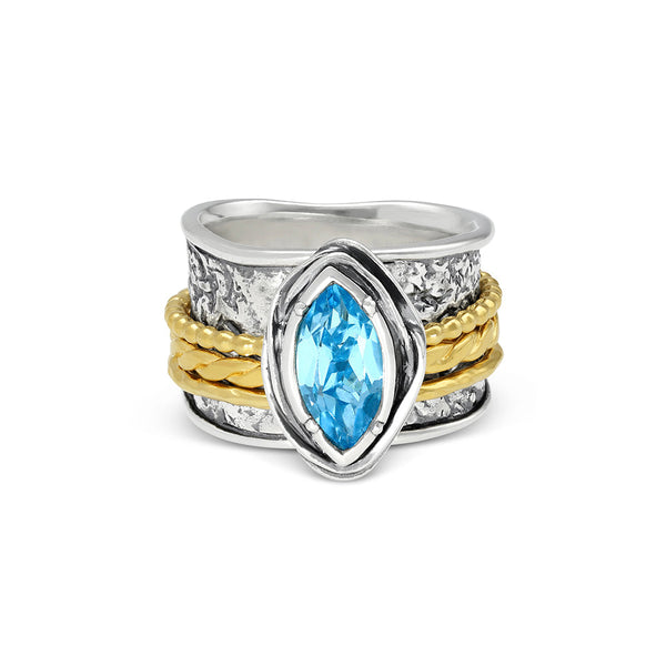 Marquise Gemstone Spinner Ring