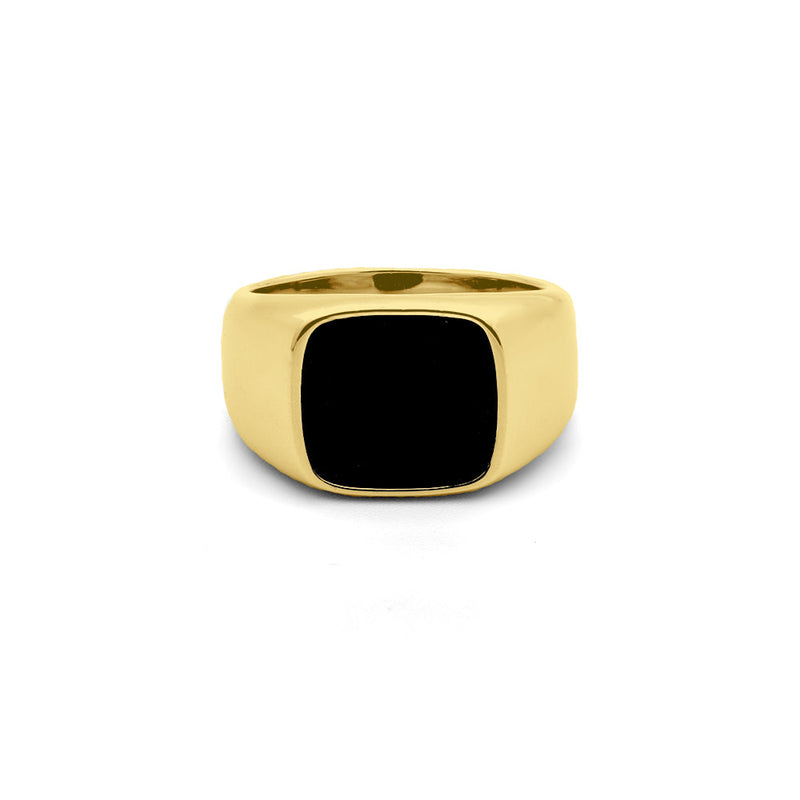 Men's Onyx Signet Ring