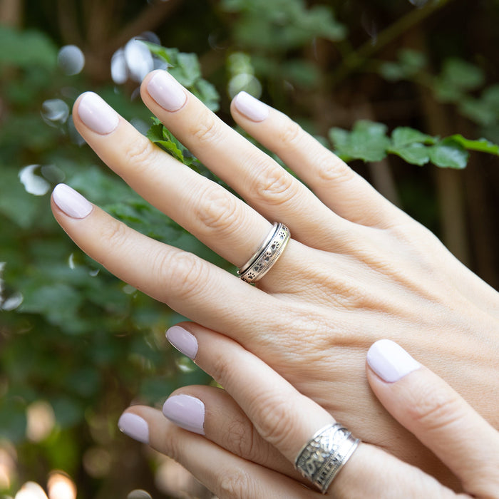 fidget rings Paw Print