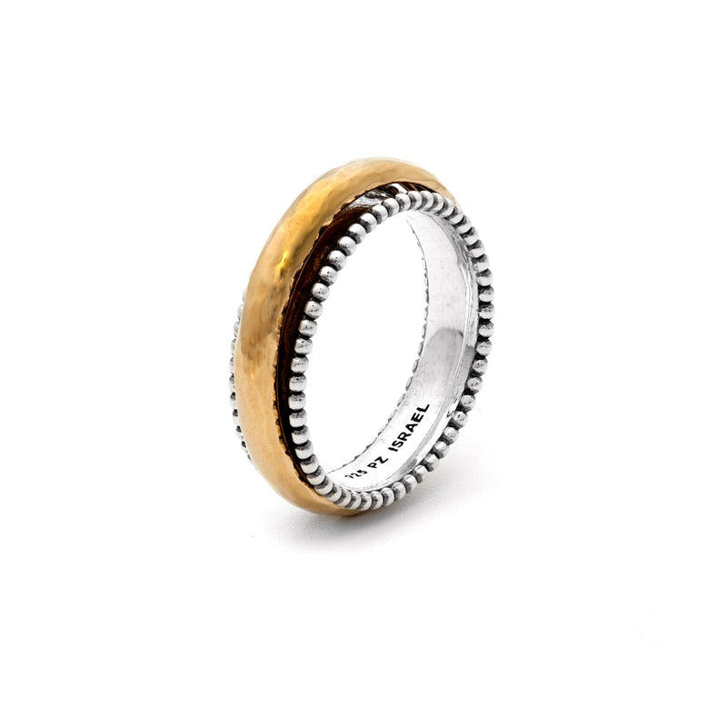 Hammered Spinner Ring