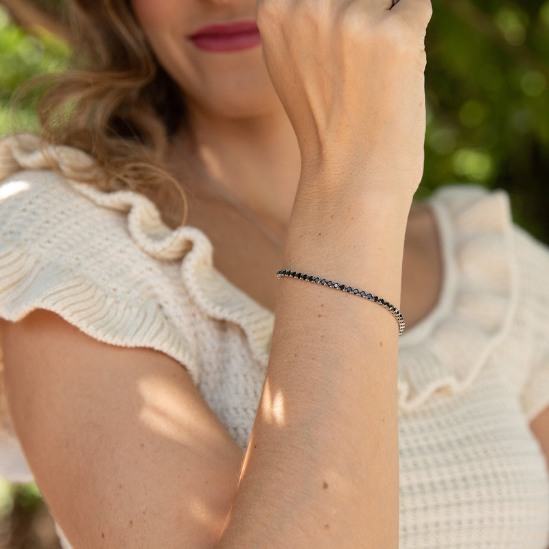 Unisex Gemstone Tennis Bracelet