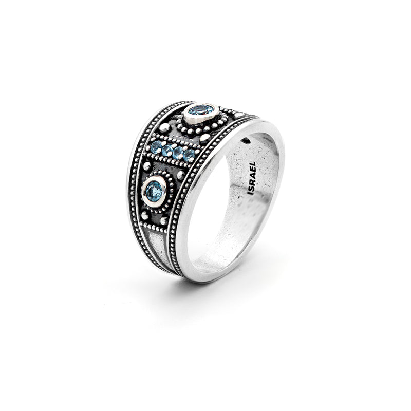 Multi Gemstone Band Ring