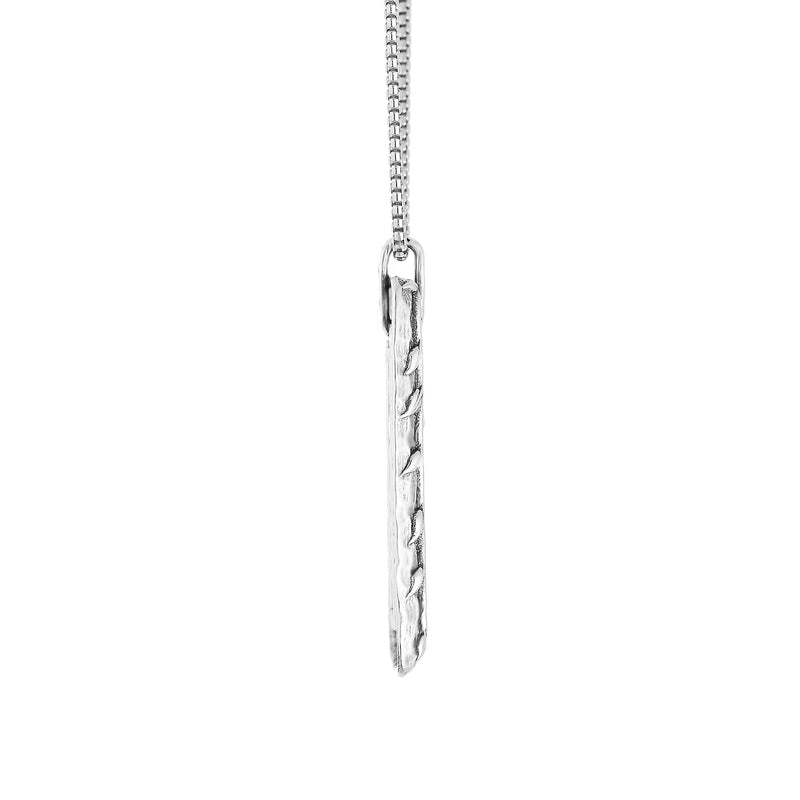 Open Rectangle Pendant Necklace