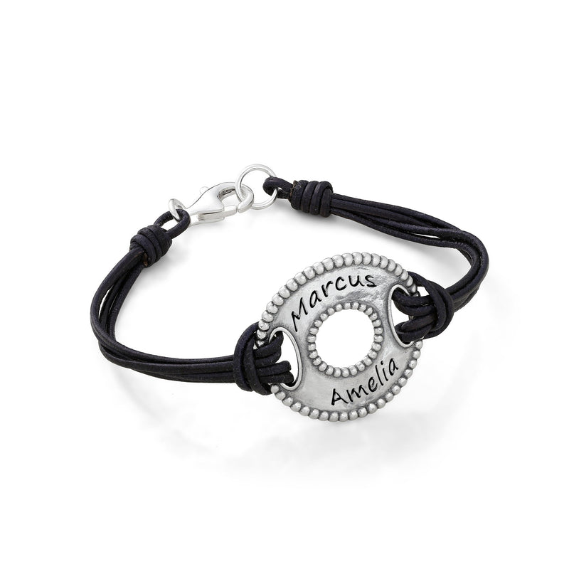 Engravable Cord Bracelet Sterling Silver - Danny Newfeld Collection