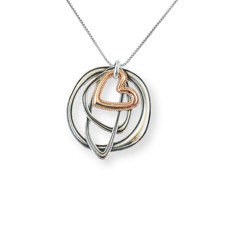 Heart Amorphic Pendant Necklace