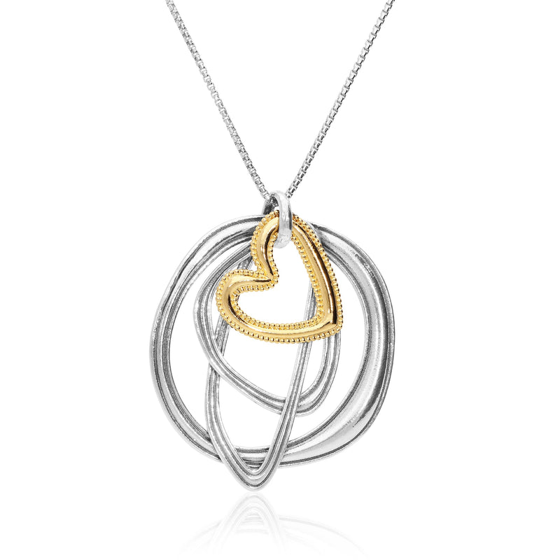 Heart Amorphic Pendant Necklace