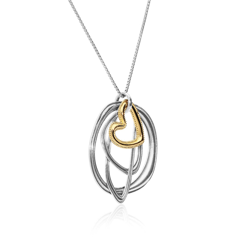 Heart Amorphic Pendant Necklace