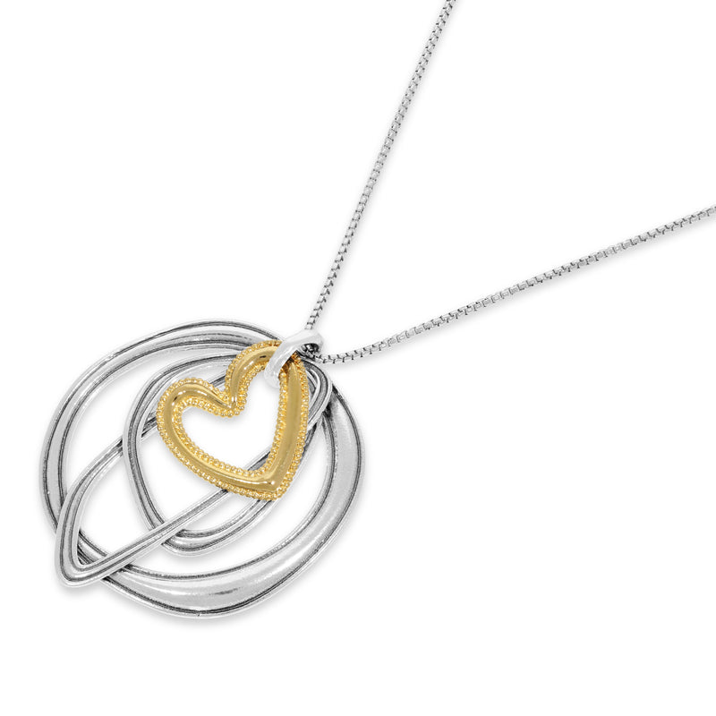 Heart Amorphic Pendant Necklace