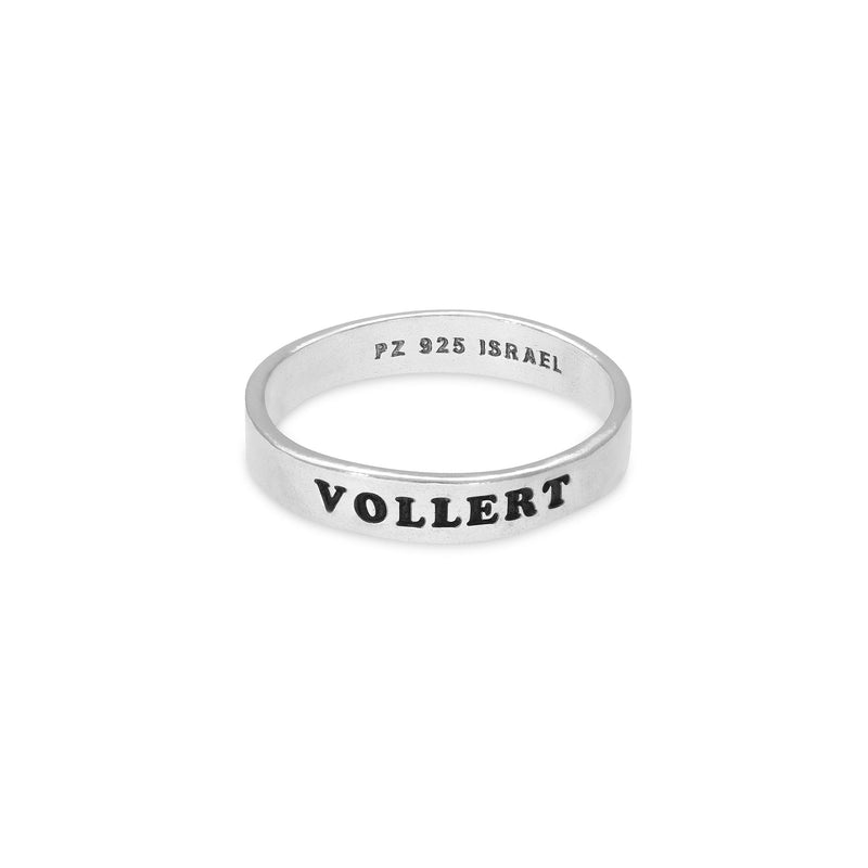 Hammered Personalized Name Stackable Ring