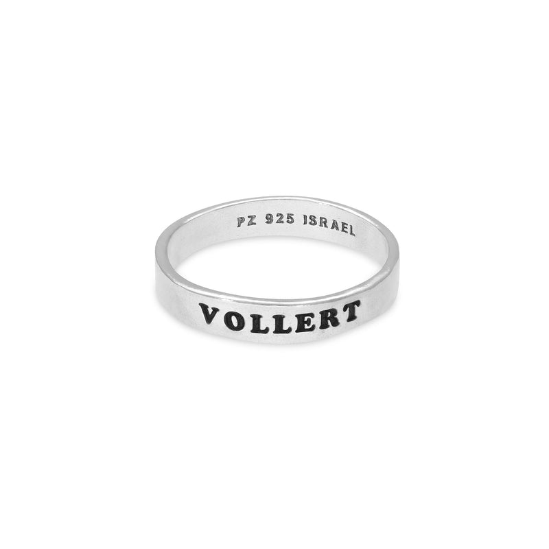 Hammered Personalized Name Stackable Ring