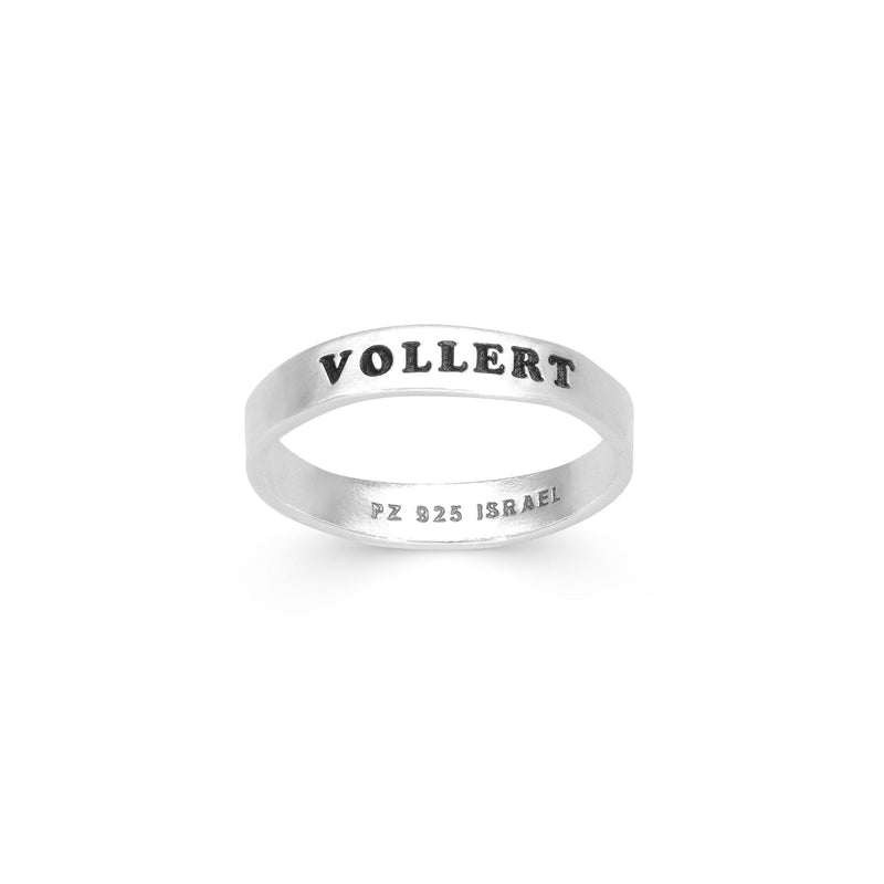 Hammered Personalized Name Stackable Ring