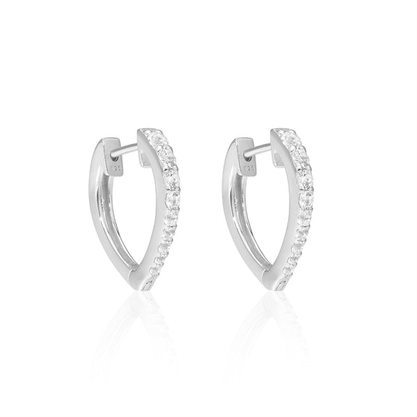 Gemstones V Hoop Earrings