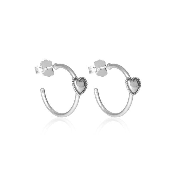 Heart Hoop Earrings